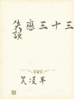 失恋三十三天小说