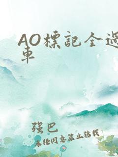 AO标记全过程车