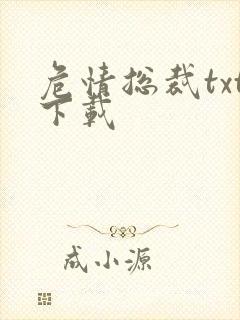 危情总裁txt下载