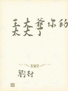 王大爷你的东西太大了