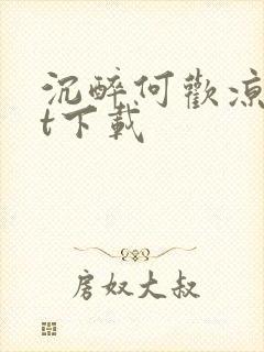 沉醉何欢凉txt下载