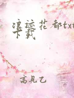 浪迹花都txt下载