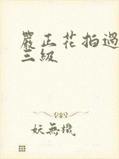 严正花拍过什么三级