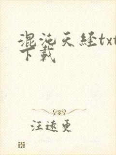 混沌天经txt下载