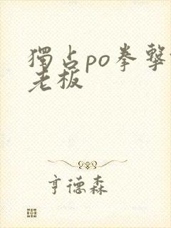 独占po拳击馆老板