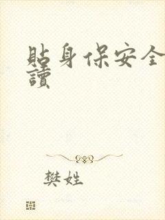 贴身保安全文阅读