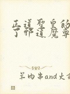 正道圣皇的我娶了邪道魔尊 小说