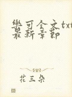 乐可全文txt最新章节