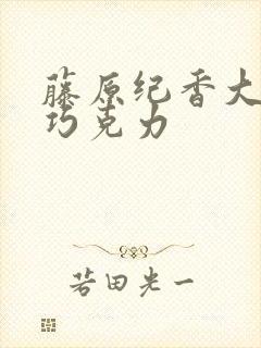 藤原纪香大战黑巧克力