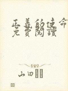 正义的使命全文免费阅读