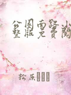 公园南路小说完整版免费阅读