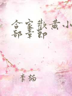 合家欢黄小梅全部章节