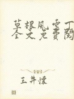 草根风云丁长生全文免费阅读