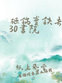 砸锅卖铁去上学30书院