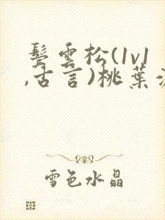 鬓云松(1v1,古言)桃叶渡闻冷絮