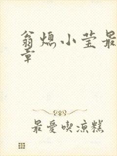 翁熄小莹最新节章