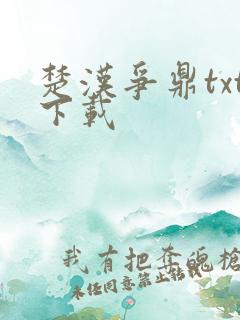 楚汉争鼎txt下载