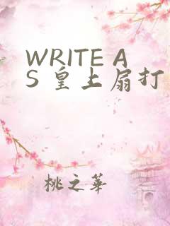 WRITE AS 皇上扇打