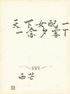 天下女配一般湿 一念夕雾TXT