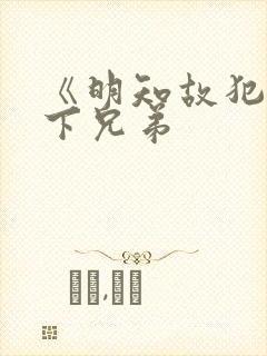 《明知故犯》年下兄弟