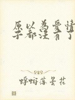 原以为爱情这辈子都没有了