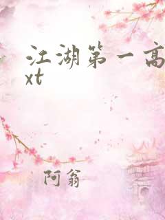 江湖第一高手txt