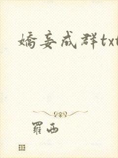 娇妾成群txt