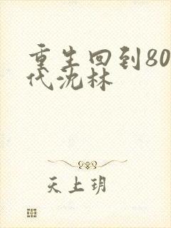重生回到80年代沈林