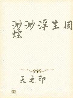 渺渺浮生因你成烟