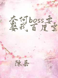 奈何boss要娶我百度云