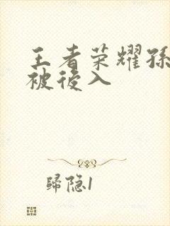 王者荣耀孙尚香被后入