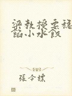 梁教授要稳住肉馅小水饺