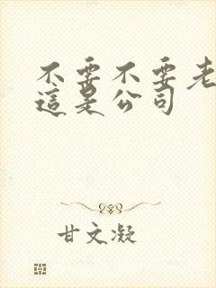 不要不要老板别这是公司