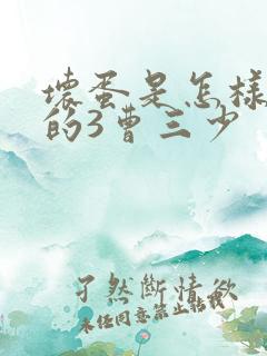 坏蛋是怎样炼成的3曹三少