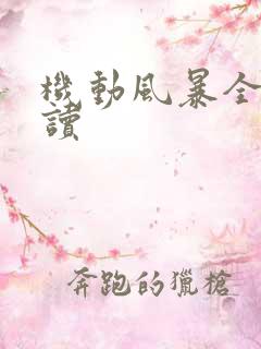 机动风暴全文阅读