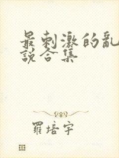 最刺激的乱惀小说合集