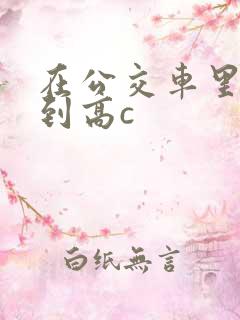 在公交车里c弄到高c