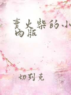 卖火柴的小男孩 肉版