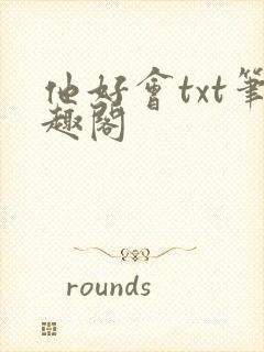 他好会txt笔趣阁