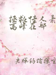 拯救佳人素柔 高峰在哪