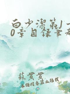 白少洁第1一40章目录笔趣阁