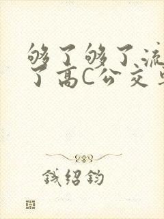 够了够了流出来了高C公交车