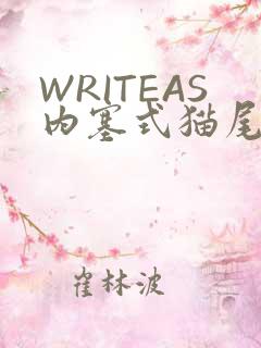 WRITEAS内塞式猫尾