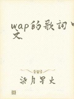 wap的歌词中文