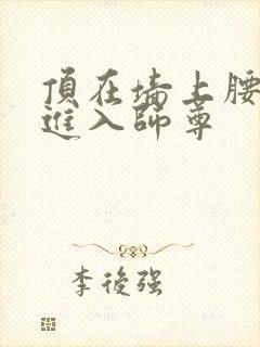 顶在墙上腰一沉进入师尊