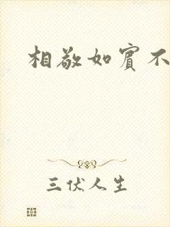 相敬如宾不相睹