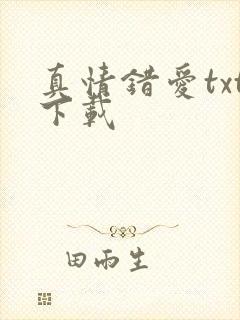 真情错爱txt下载