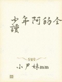 少年阿的全文阅读