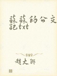 苏苏的公交车日记txt