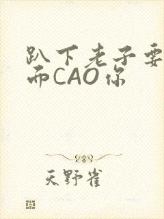 趴下老子要从后面CAO你